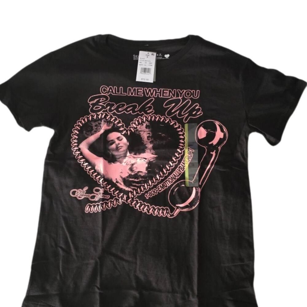 Selena Gomez "Call Me When You Break Up" Graphic T-Shirt – Brand New Fan Tee SM